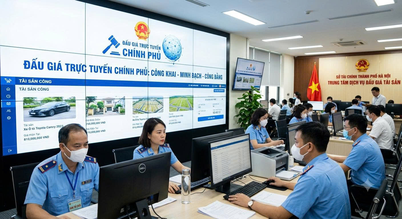 Hệ thống đấu giá trực tuyến Minh bạch - Công khai - Thuận tiện - Hiện đại